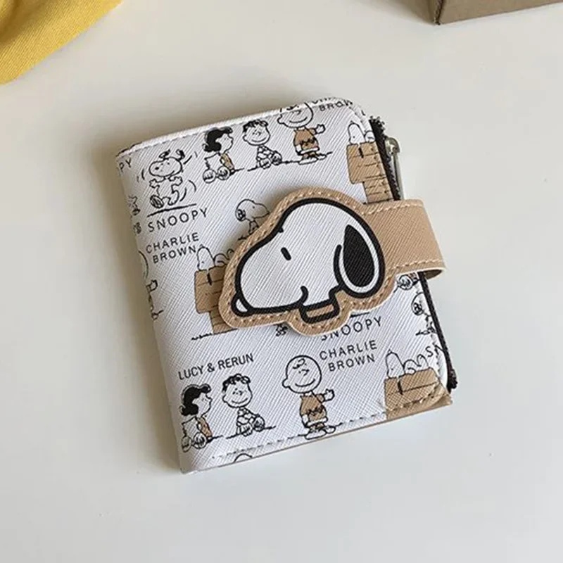 Coin Holder Men - Snoopy Anime Cartoon Short Coin Wallet