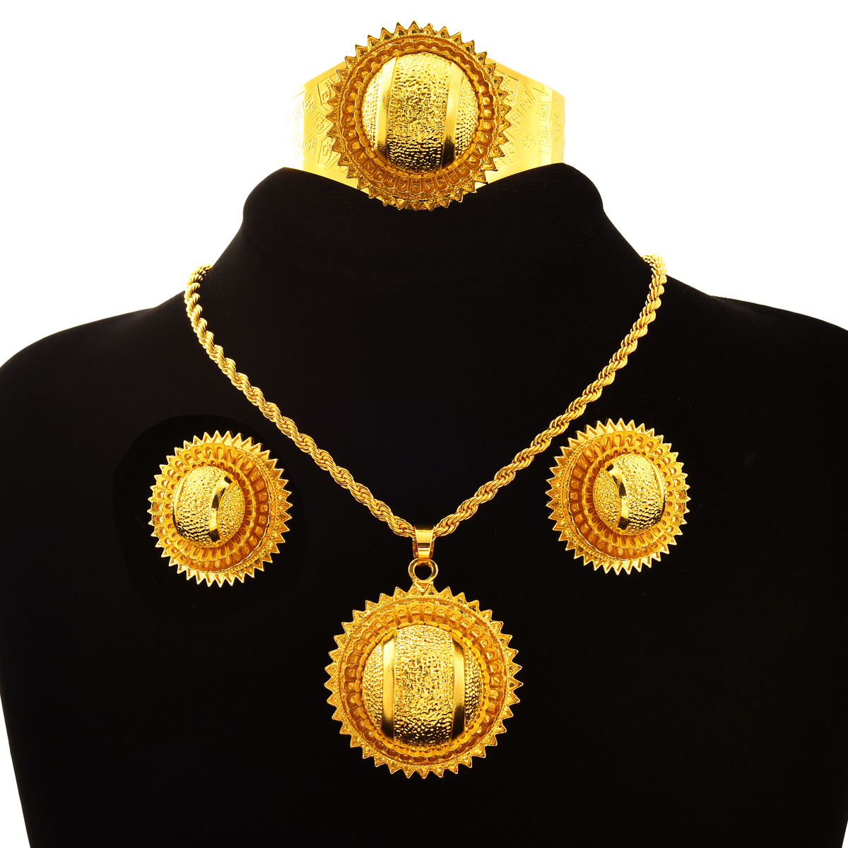 Men'S Accessories Dubai - 6pcs/set New Dubai 24K Gold Plated