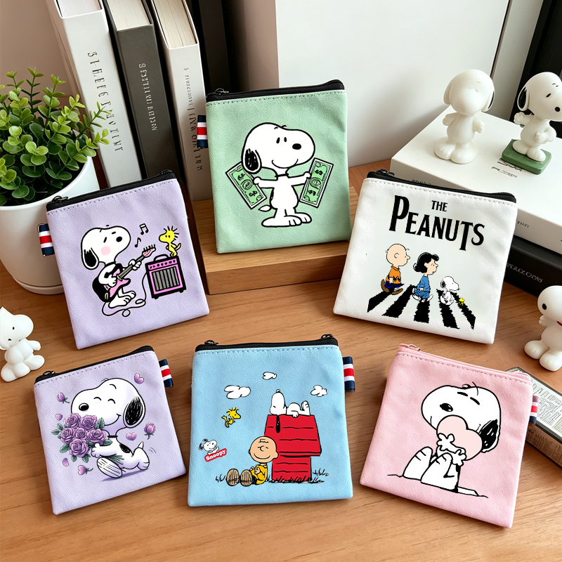 Coin Holder Men - Snoopy Canvas Wallet Anime Cartoon Fashion