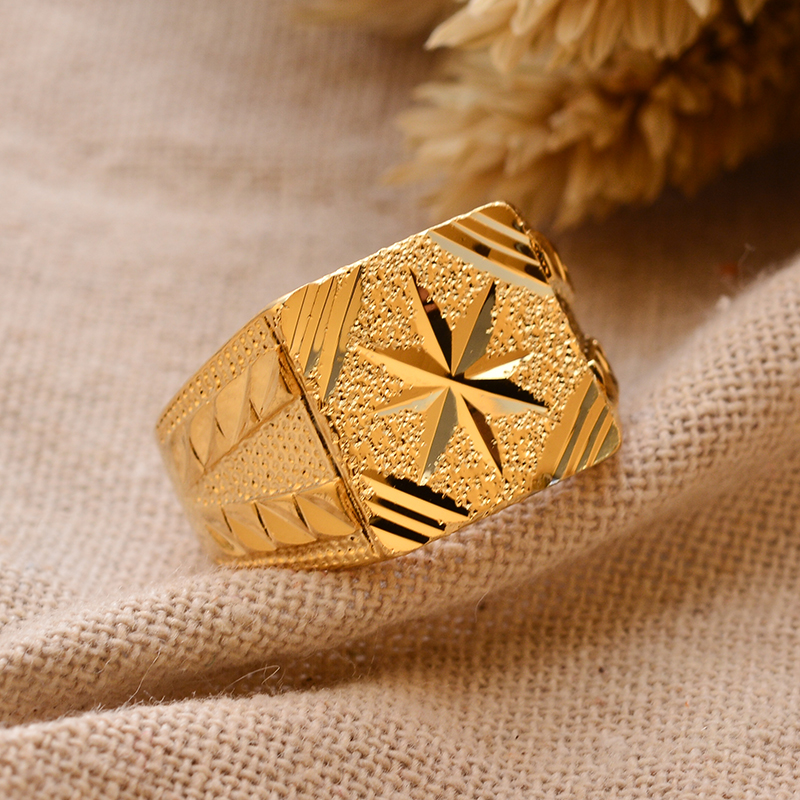 Men'S Accessories Dubai - Dubai Ethiopia Gold Color Ring for