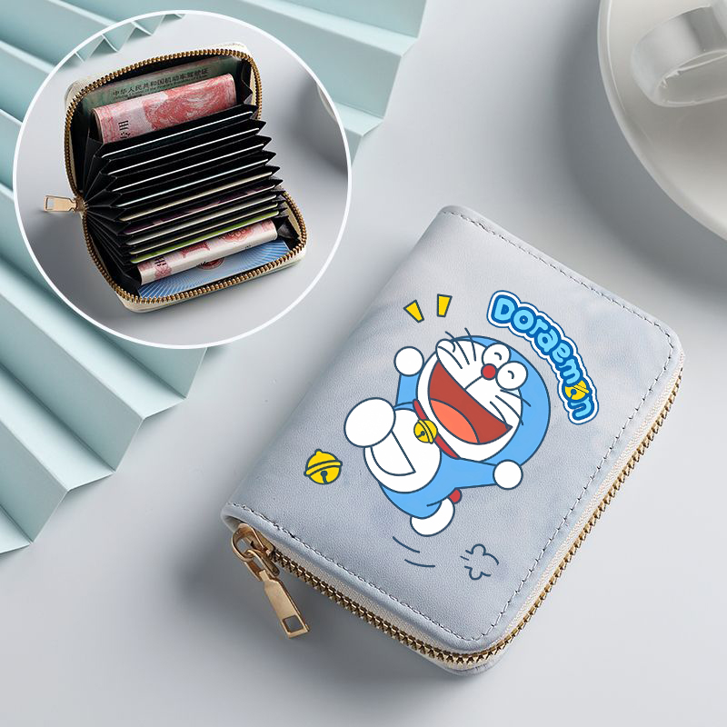 Coin Holder Men - Doraemon Woman Short Wallet Anime Cartoon