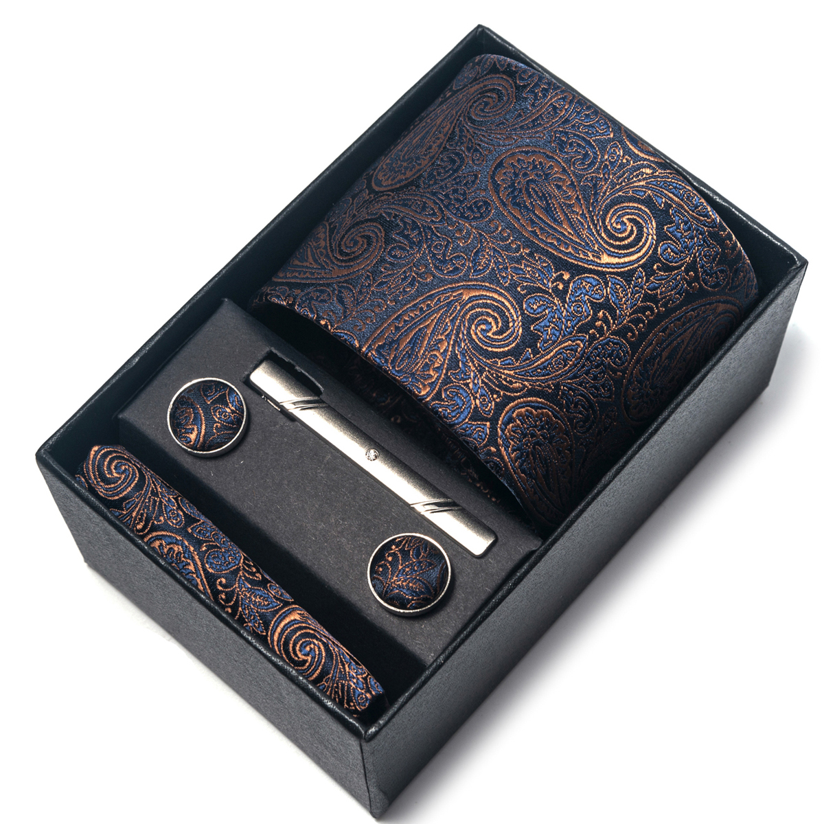 Brand Silk Tie Men Wedding Gif - Neck Tie Set Box 리뷰 및 가격