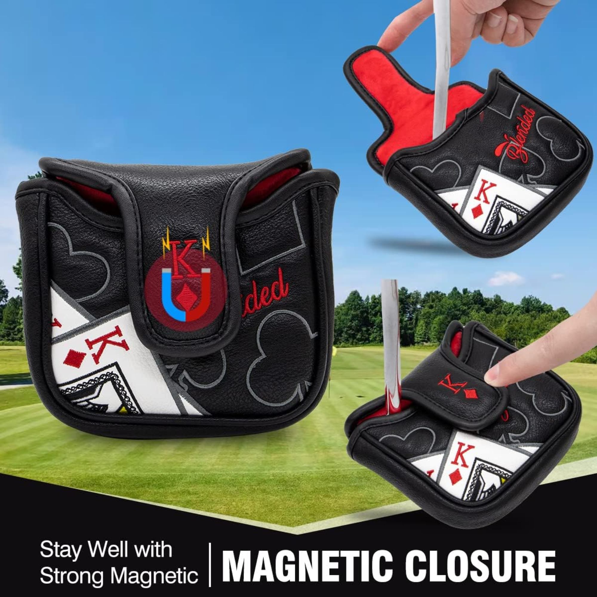 King Of Hearts Embroidered Mal - Men'S Mens Accessories 리뷰 및 가격