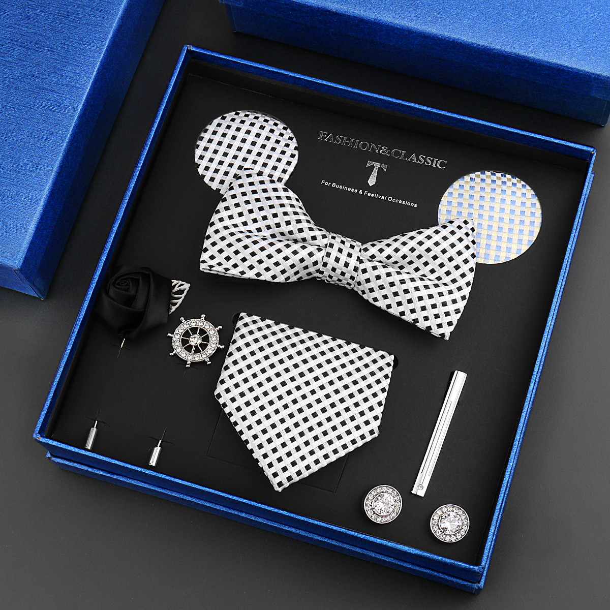 Classic Silk Neck Tie Set For  - Neck Tie Set Box 리뷰 및 가격