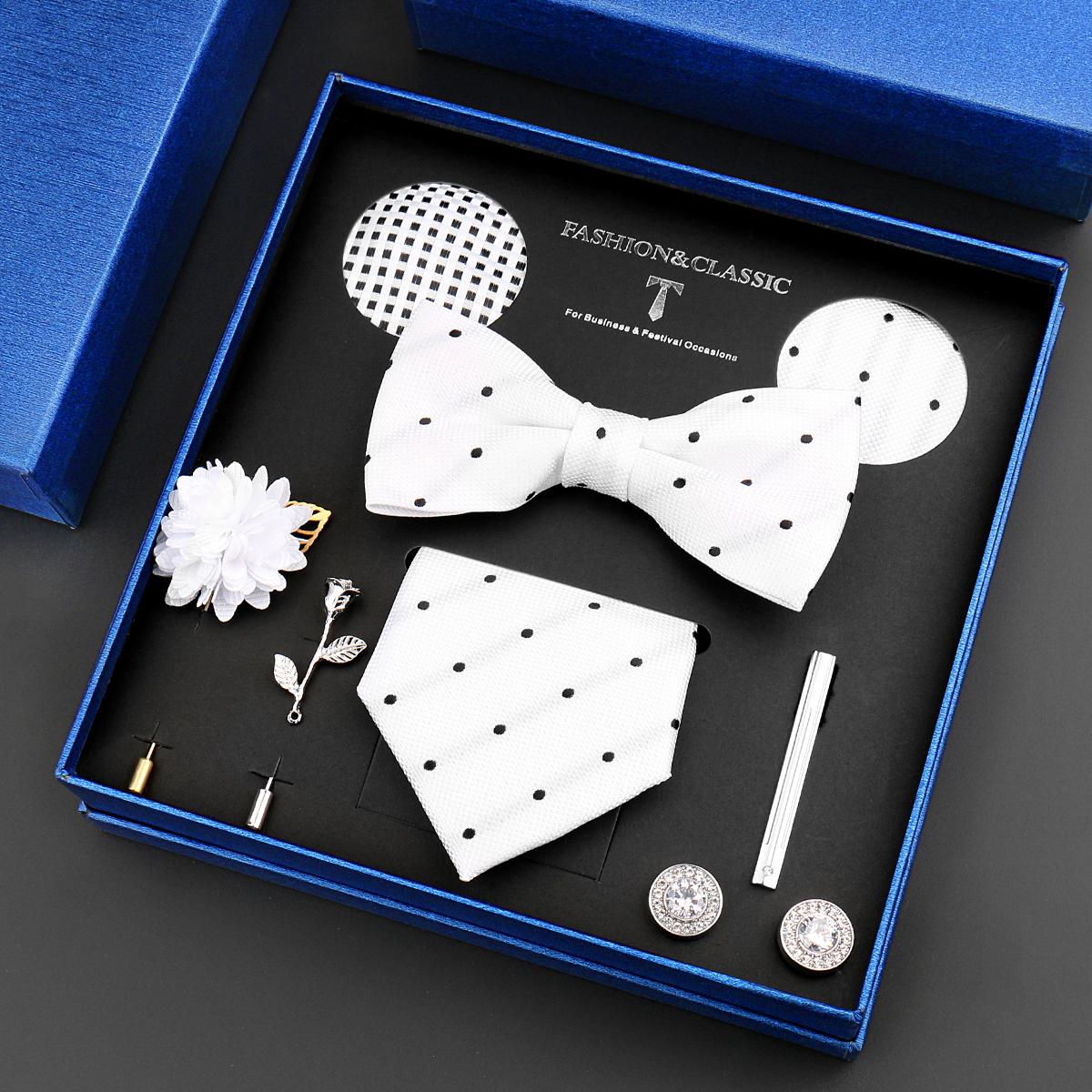 Classic Silk Neck Tie Set For  - Neck Tie Set Box 리뷰 및 가격