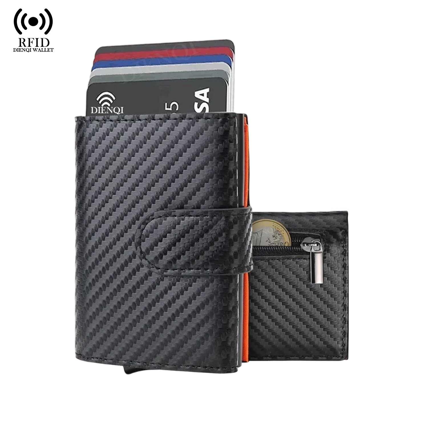 Microfiber Leather Business Ca - Coin Holder Men 리뷰 및 가격
