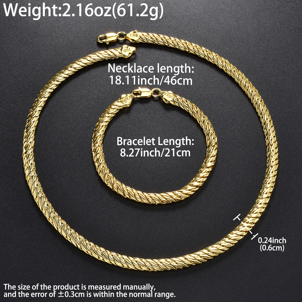 Trendy Copper Necklace Bracele - Men'S Accessories Dubai 리뷰 및 가격