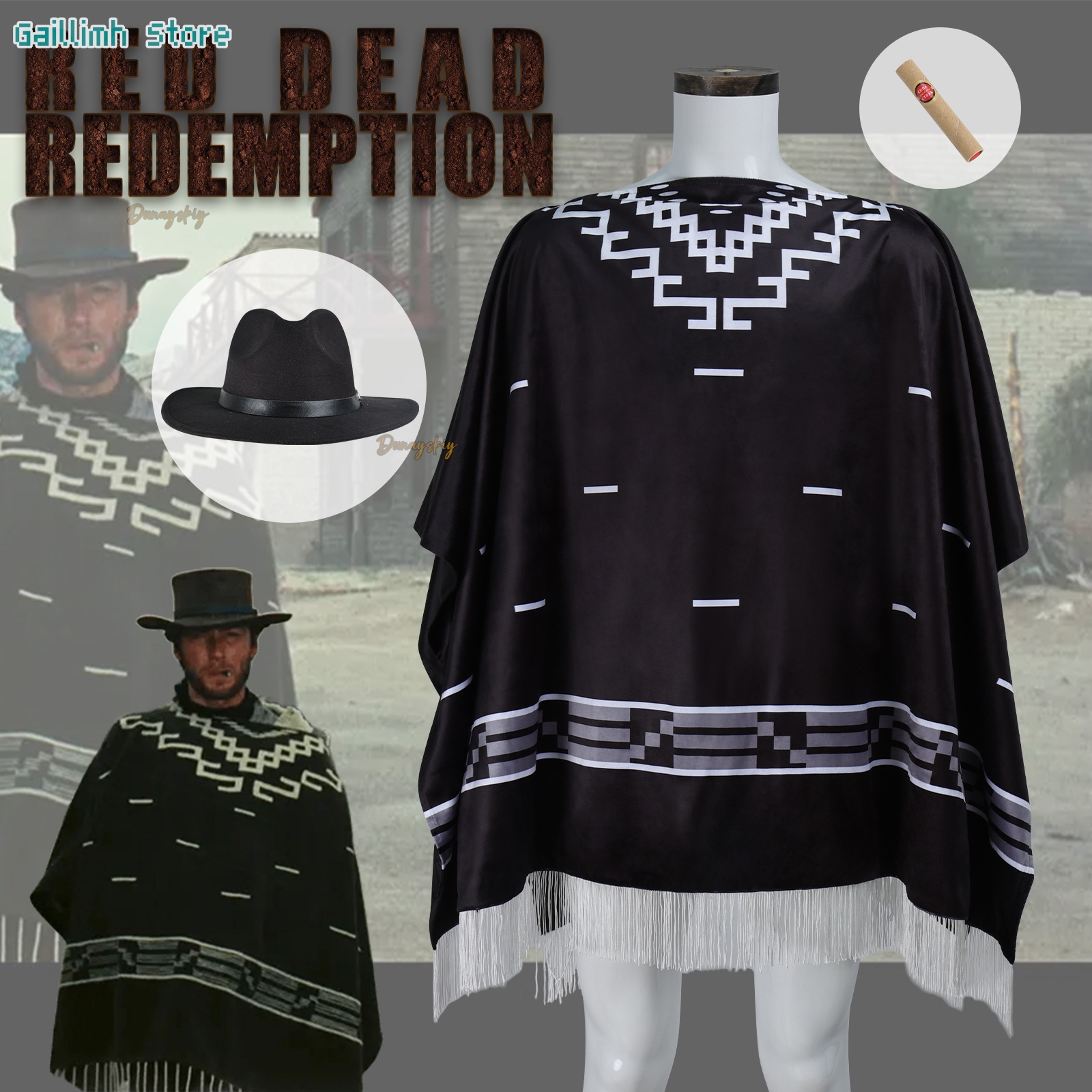 Movie Cosplay Clint Eastwood P - Men Accessories Hat 리뷰 및 가격