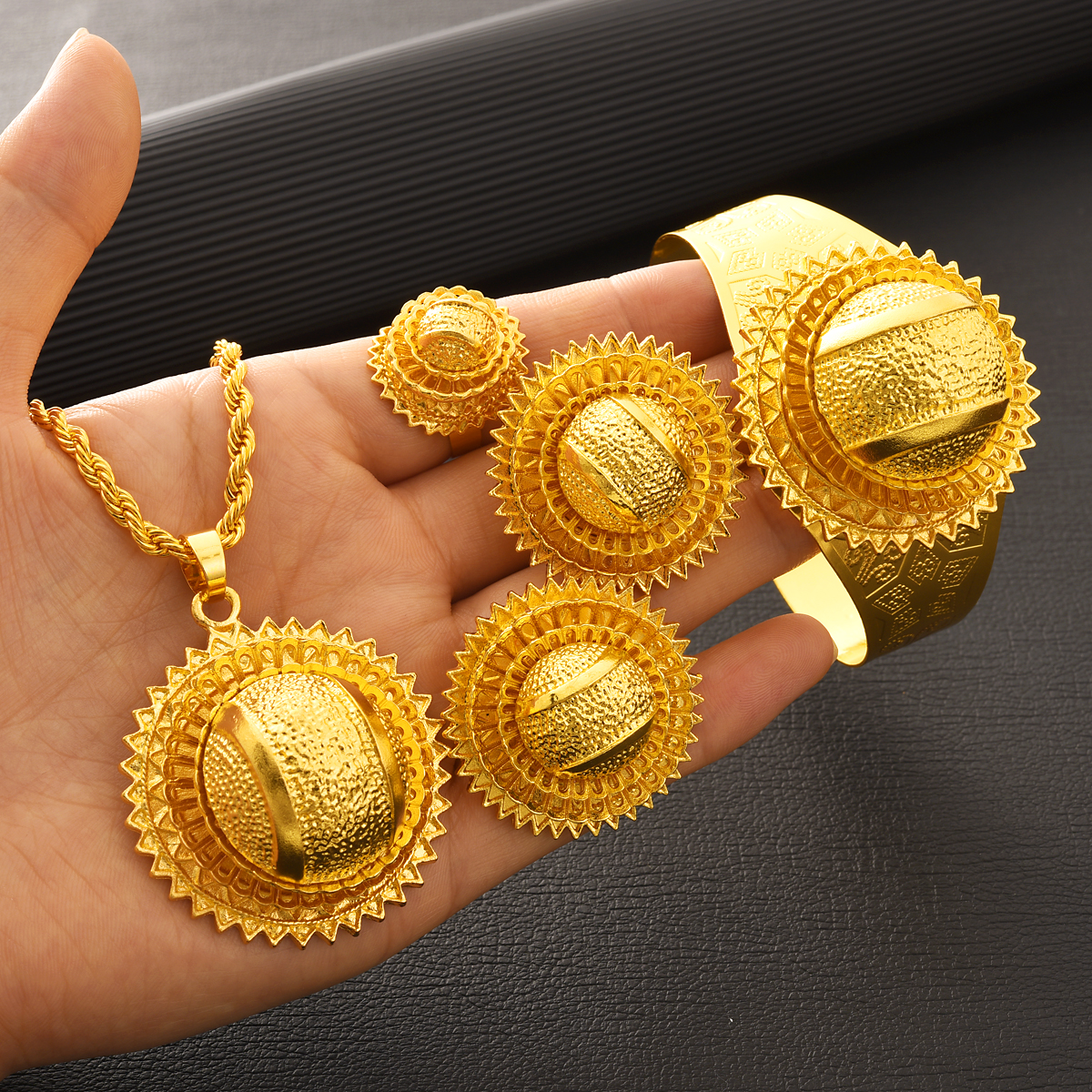 6pcs/set New Dubai 24K Gold Pl - Men'S Accessories Dubai 리뷰 및 가격