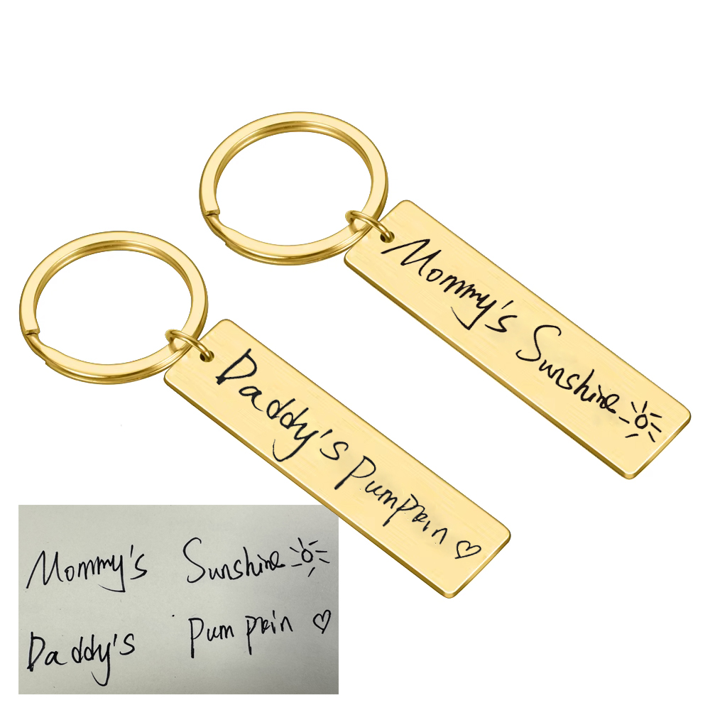 Actual Handwriting Keychain Cu - Men'S Accessories Gift Ideas 리뷰 및 가격