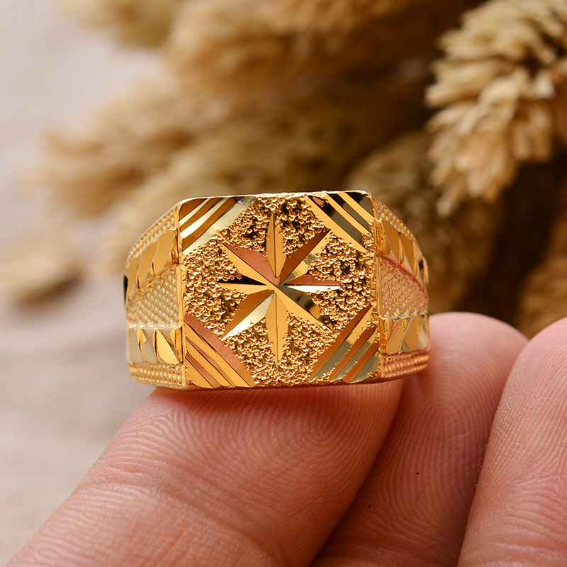 Dubai Ethiopia Gold Color Ring - Men'S Accessories Dubai 리뷰 및 가격