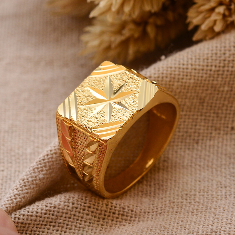 Dubai Ethiopia Gold Color Ring - Men'S Accessories Dubai 리뷰 및 가격