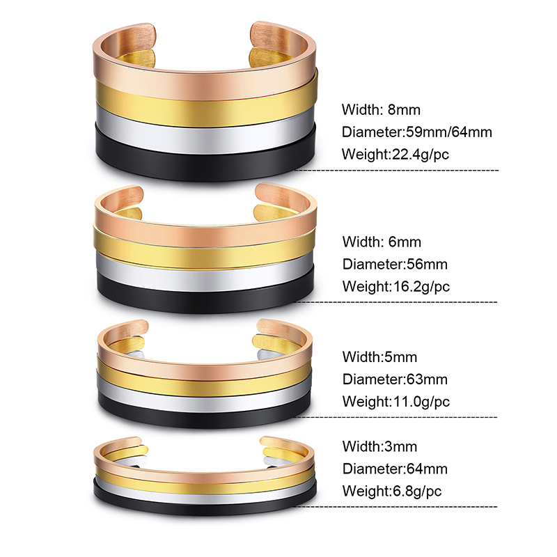 4MM To 8MM Free Engraving Cuff - Men Accessories Wrist 리뷰 및 가격