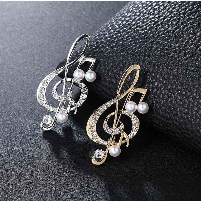 1Pc Elegant Musical Note Brooc - Men'S Accessories Gift Ideas 리뷰 및 가격
