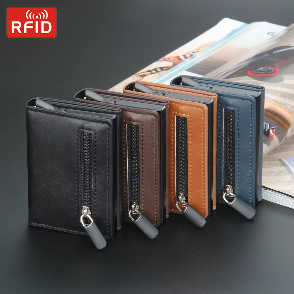 RFID Blocking Card Wallet Magn - Coin Holder Men 리뷰 및 가격