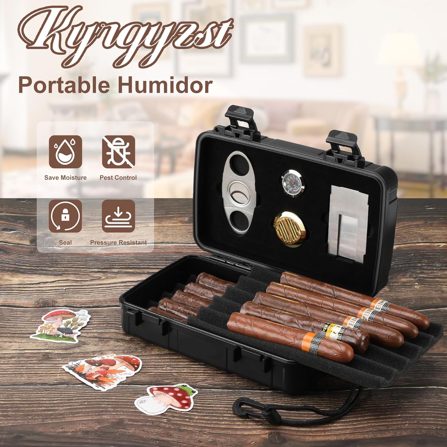 Portable Cigar Humidor Holds 1 - Men'S Mens Accessories 리뷰 및 가격