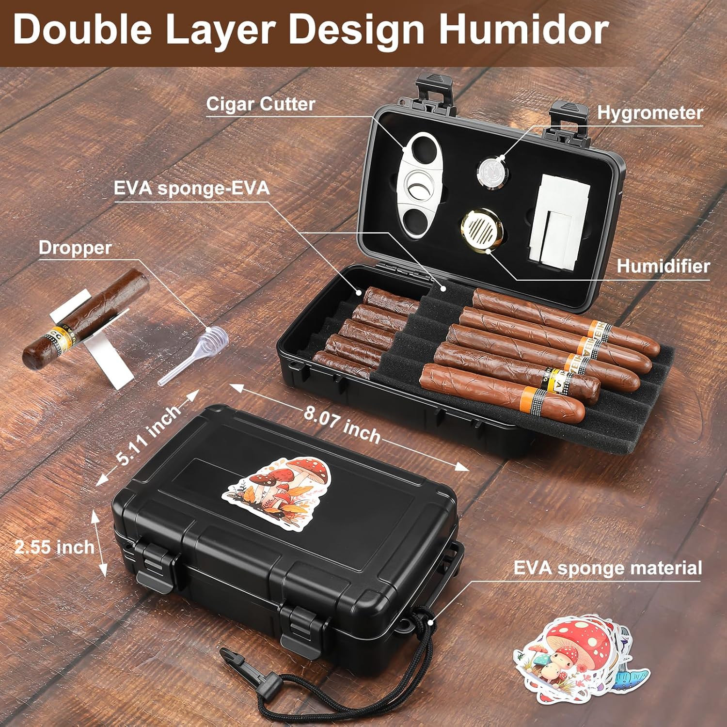 Portable Cigar Humidor Holds 1 - Men'S Mens Accessories 리뷰 및 가격