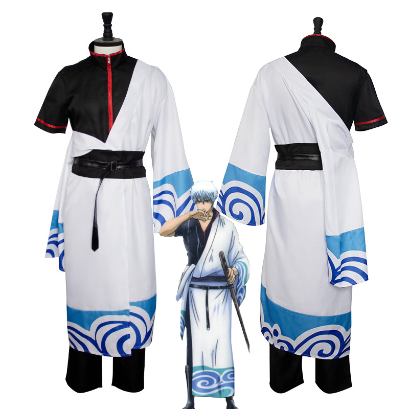 Anime Gintama Cosplay Costume  - Men'S Kimono Accessories 리뷰 및 가격