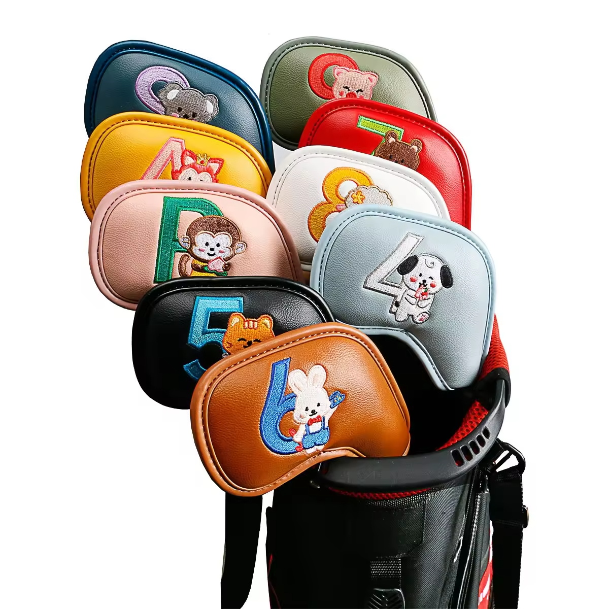 9Pcs Cute Cartoon Animal Golf  - Men'S Mens Accessories 리뷰 및 가격