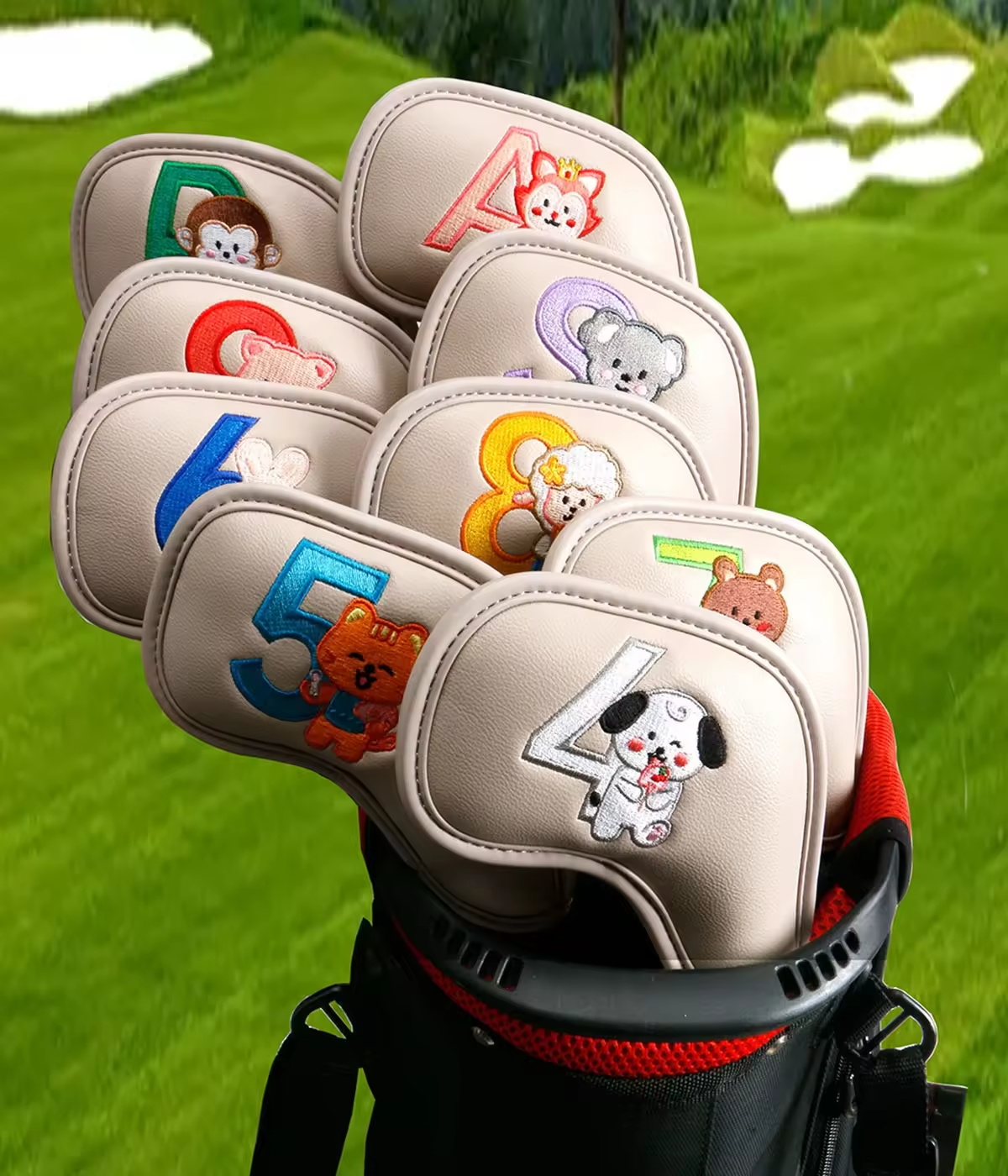 9Pcs Cute Cartoon Animal Golf  - Men'S Mens Accessories 리뷰 및 가격