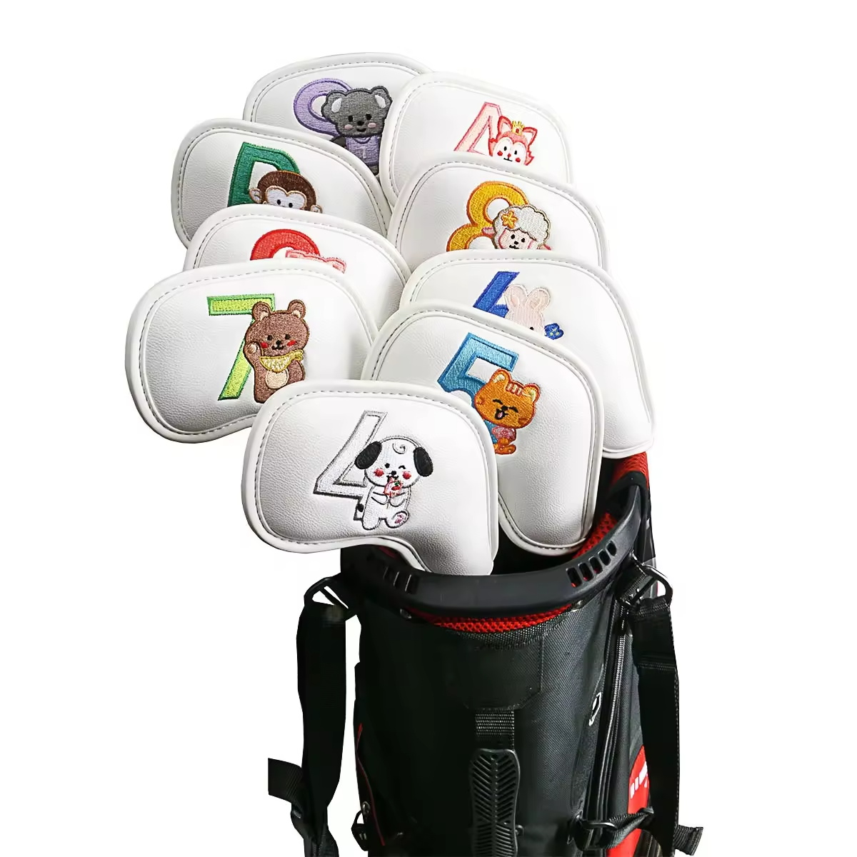 9Pcs Cute Cartoon Animal Golf  - Men'S Mens Accessories 리뷰 및 가격