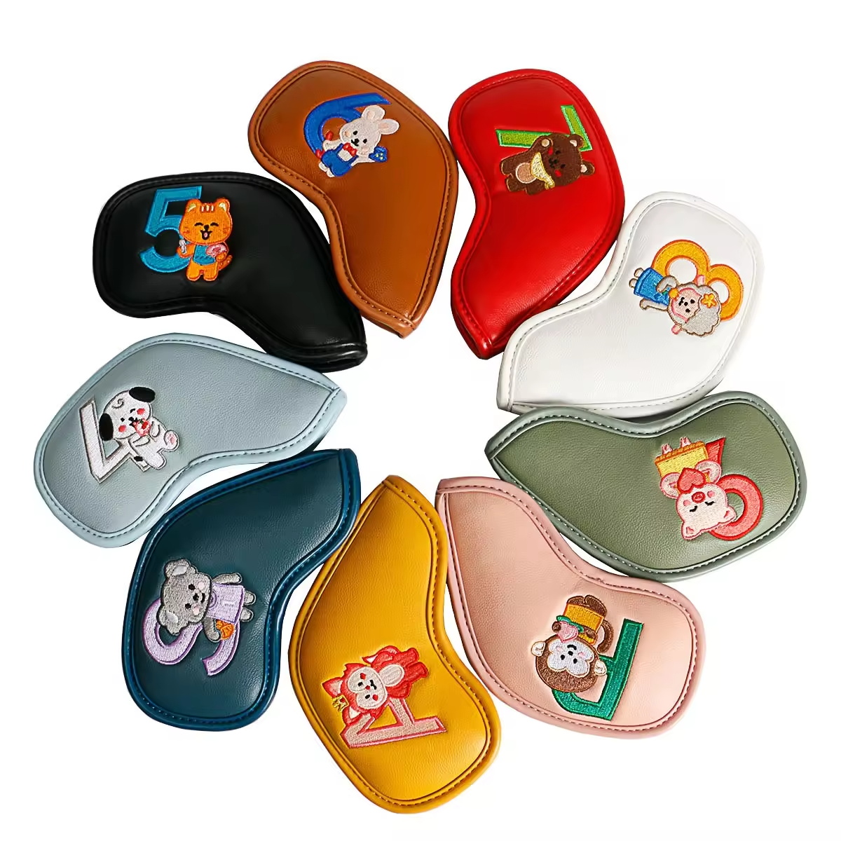 9Pcs Cute Cartoon Animal Golf  - Men'S Mens Accessories 리뷰 및 가격