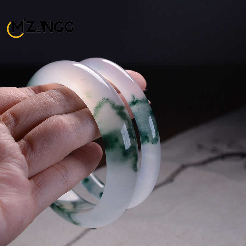 Natural Green Jadeite Bangle J - Men Accessories Wrist 리뷰 및 가격