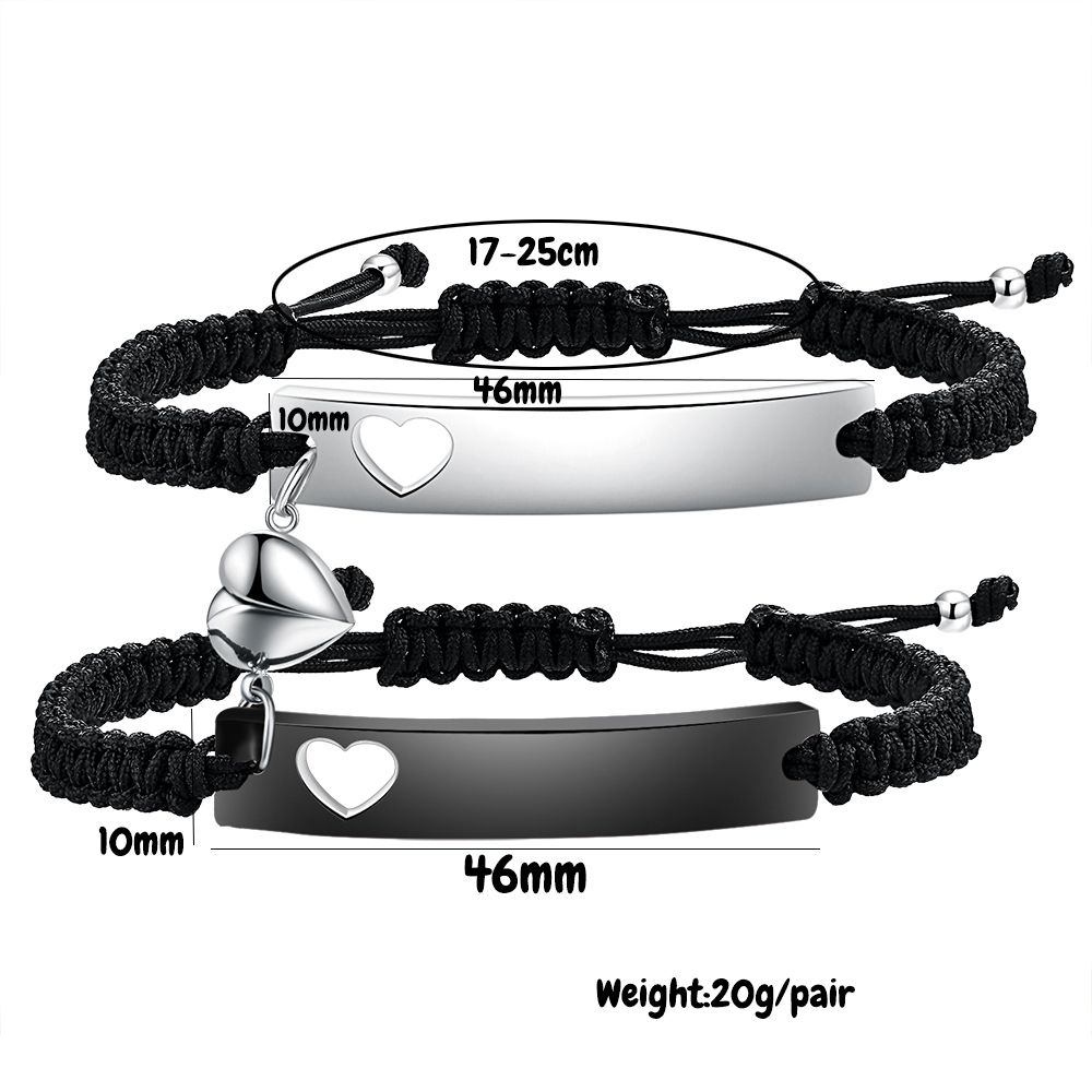 Custom Stainless Steel Couple  - Men Accessories Wrist 리뷰 및 가격