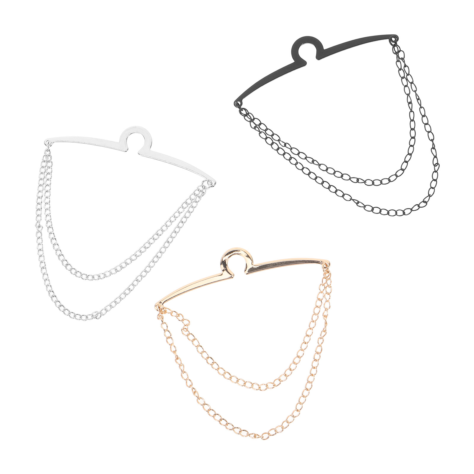 3Pcs Men Shirt Tie Chain Clips - Men'S Mens Accessories 리뷰 및 가격