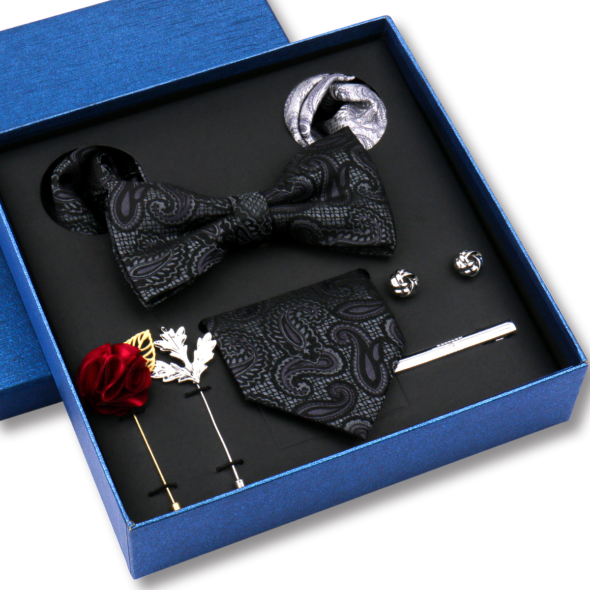 Men's Tie Set Gift Box Paisley - Neck Tie Set Box 리뷰 및 가격
