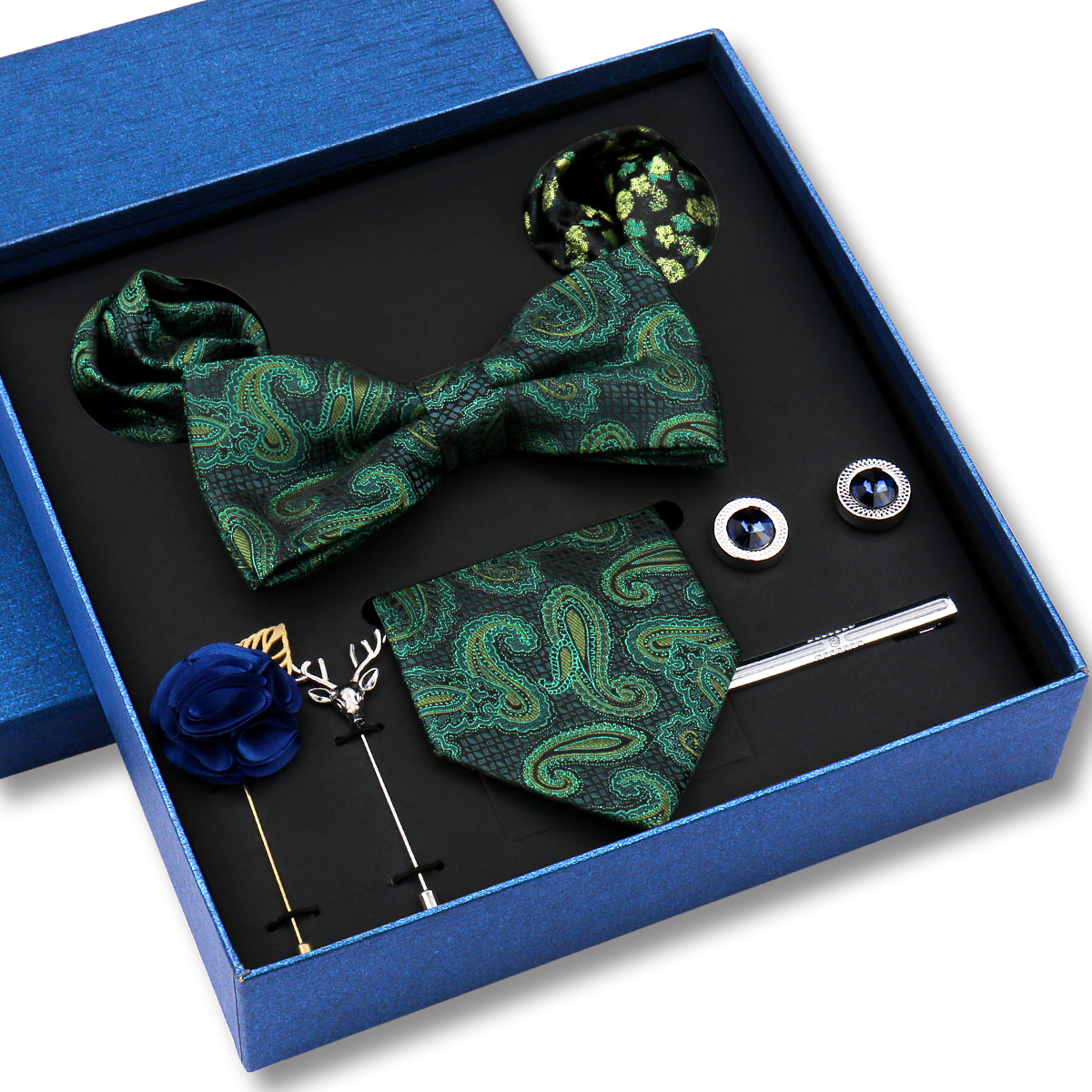 Men's Tie Set Gift Box Paisley - Neck Tie Set Box 리뷰 및 가격